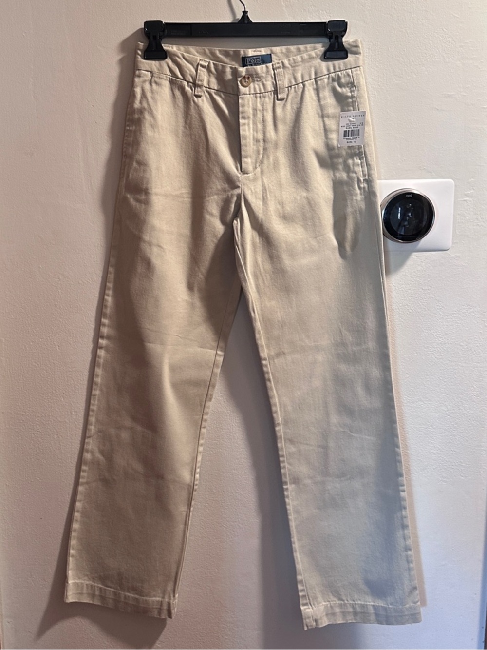 Ralph Lauren Polo Sand Khaki Pants with Navy Label - Boys